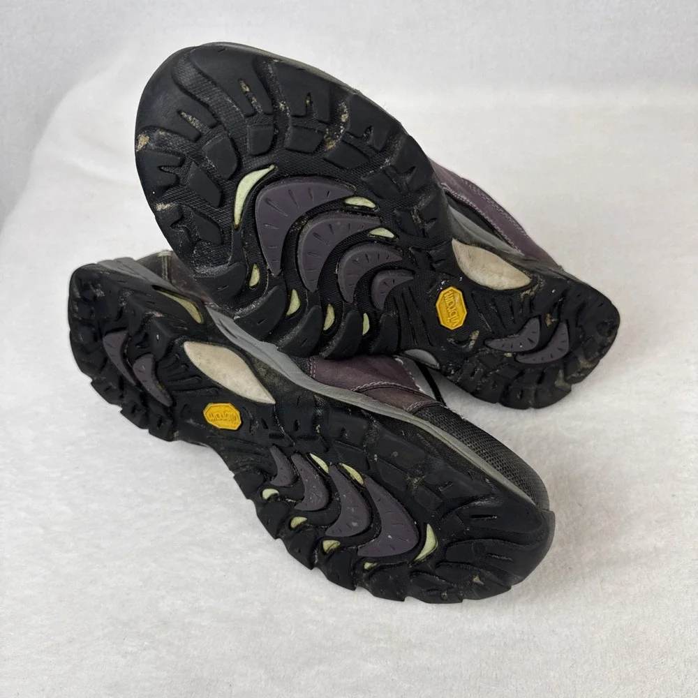 Ahnu Hiking Shoes Womens 9 Montara II Wine Tasting Low Top Waterproof Vibram